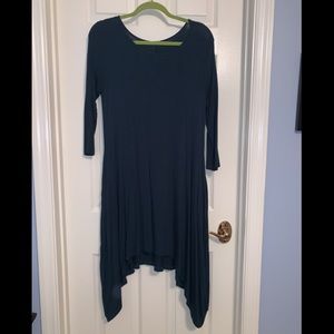 LAST CHANCE!! Annabelle dress with side pockets, blue/green, M